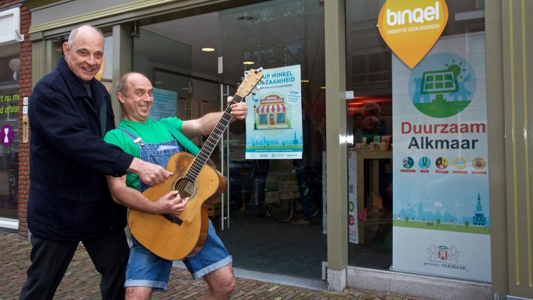 Pop-up store Duurzaamheid geopend met Bertje Doperwtje