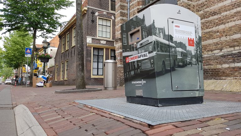 Alkmaar pimpt vuilcontainers met oude stadsafbeeldingen