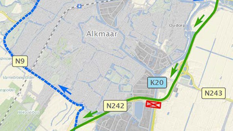 Ring Alkmaar ’s nachts deels dicht, daarna maximum naar 70 km/u