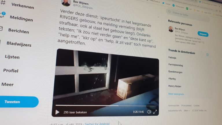 Vandalen laten dwaalspoor achter in leegstaand Ringercomplex in Alkmaar