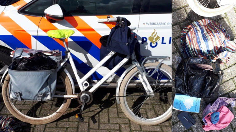 Vermoedelijk gestolen fiets met spullen wacht nog steeds op eigenaresse