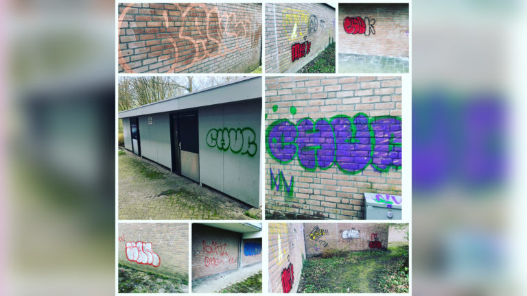 Getuigenoproep: flats aan Muiderwaard ontsierd met graffiti