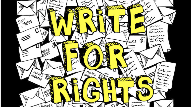 ‘Write for Rights’ actie van Amnesty International in bibliotheek Alkmaar Centrum 🗓