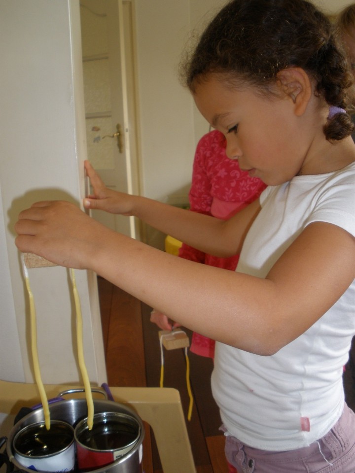 Kinderworkshop kaarsen maken bij Hortus Alkmaar (FOTO)